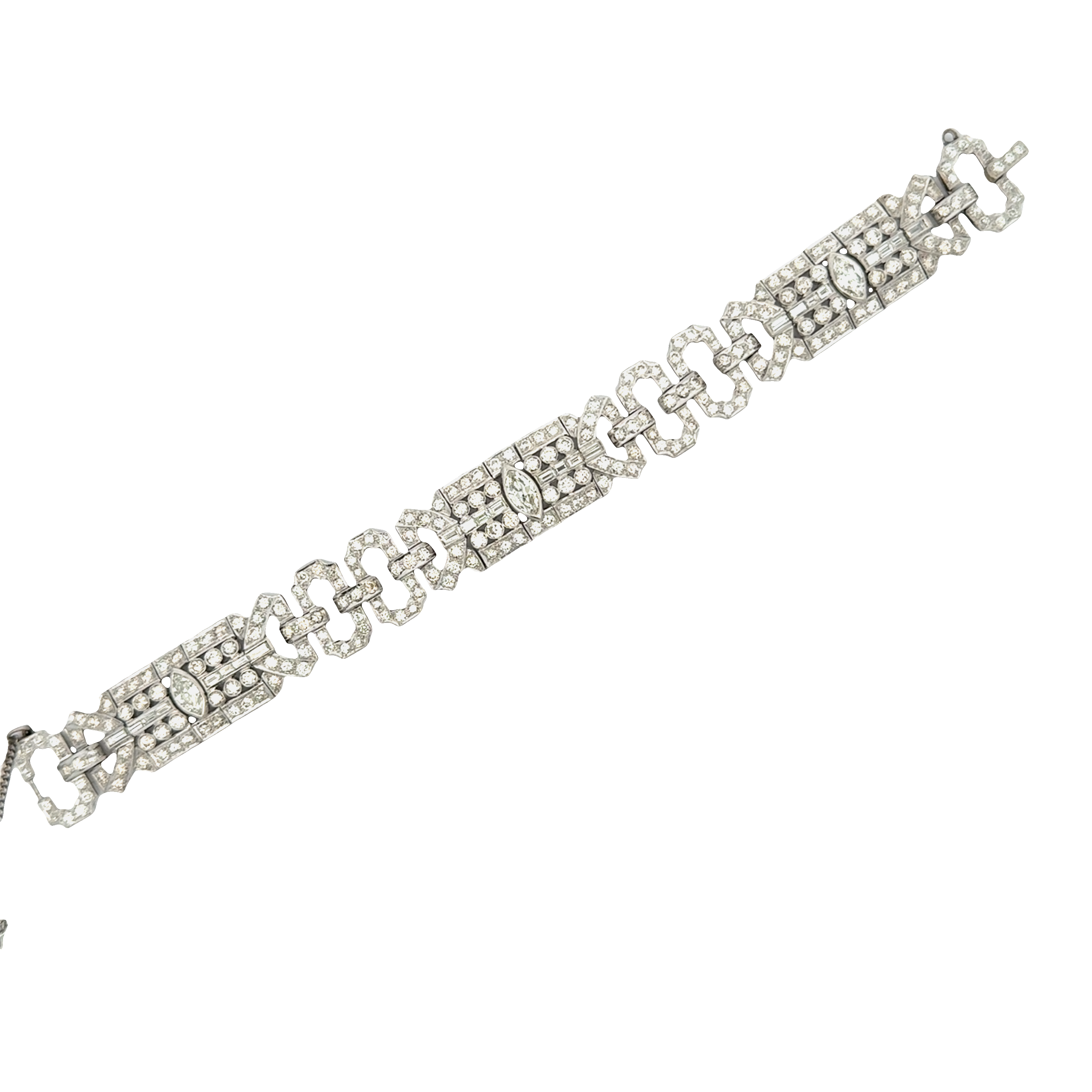 Art Deco Platinum and Diamond Bracelet