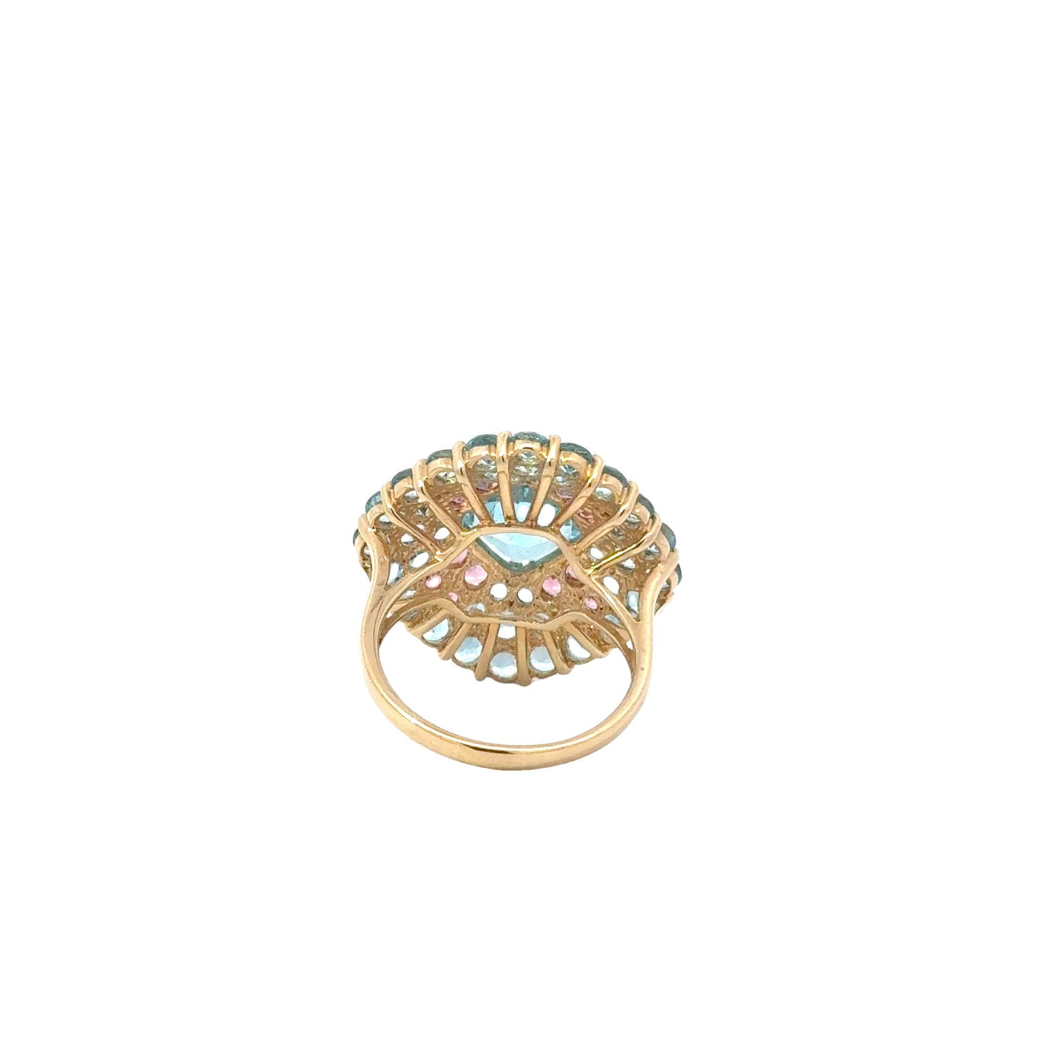 ESTATE 14 KARAT TOPAZ COCKTAIL RING