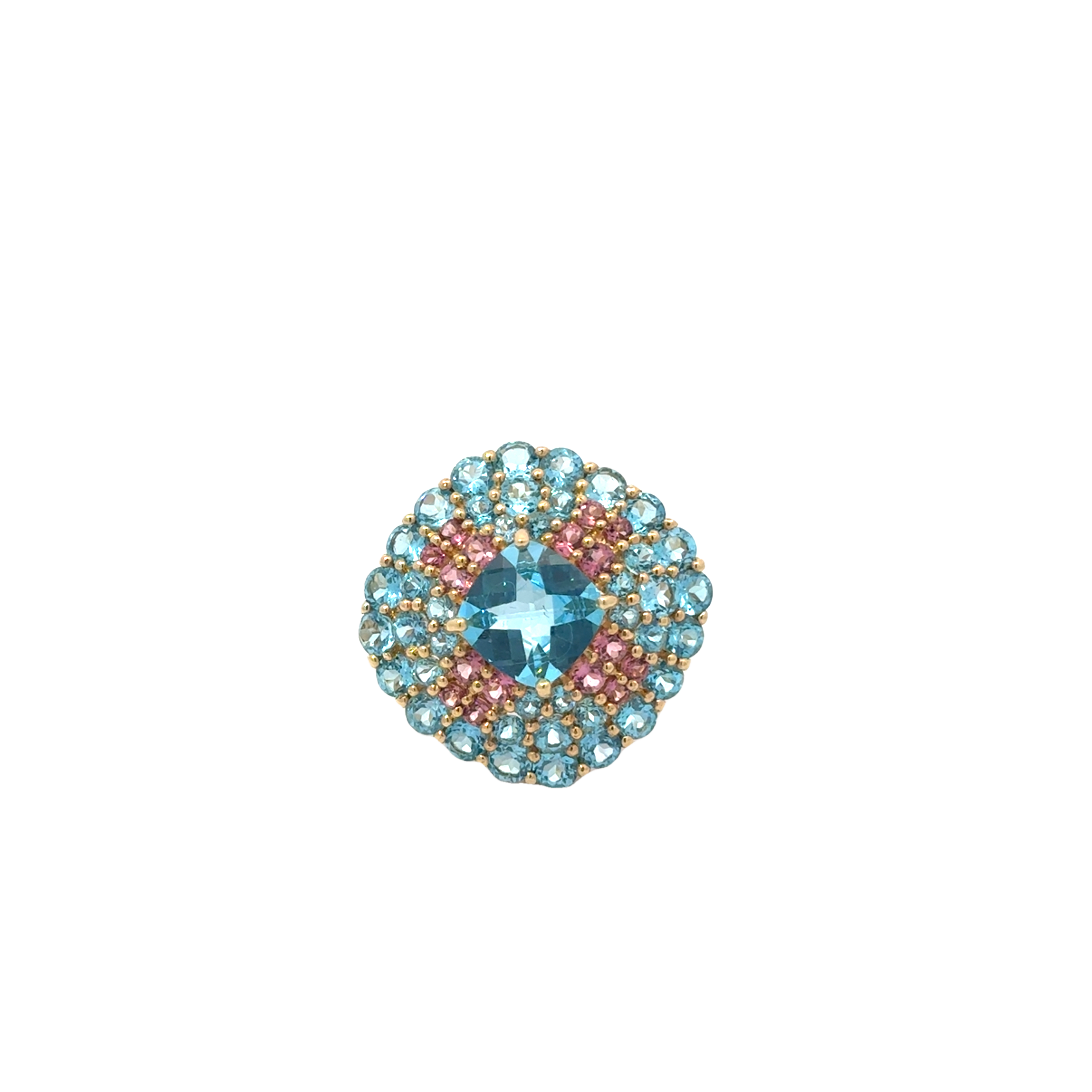 ESTATE 14 KARAT TOPAZ COCKTAIL RING