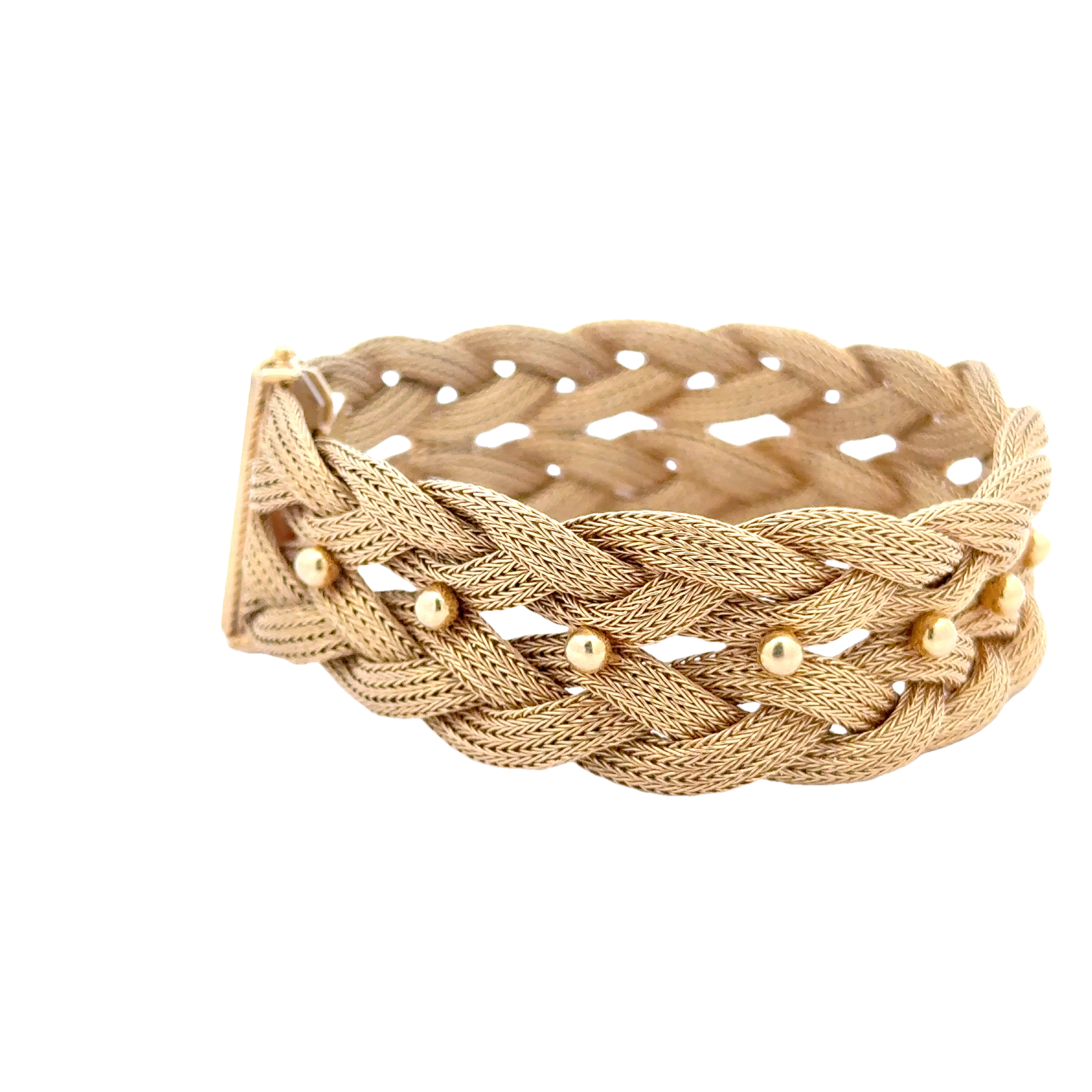 VINTAGE 18 KARAT ITALIAN BRAIDED BRACELET