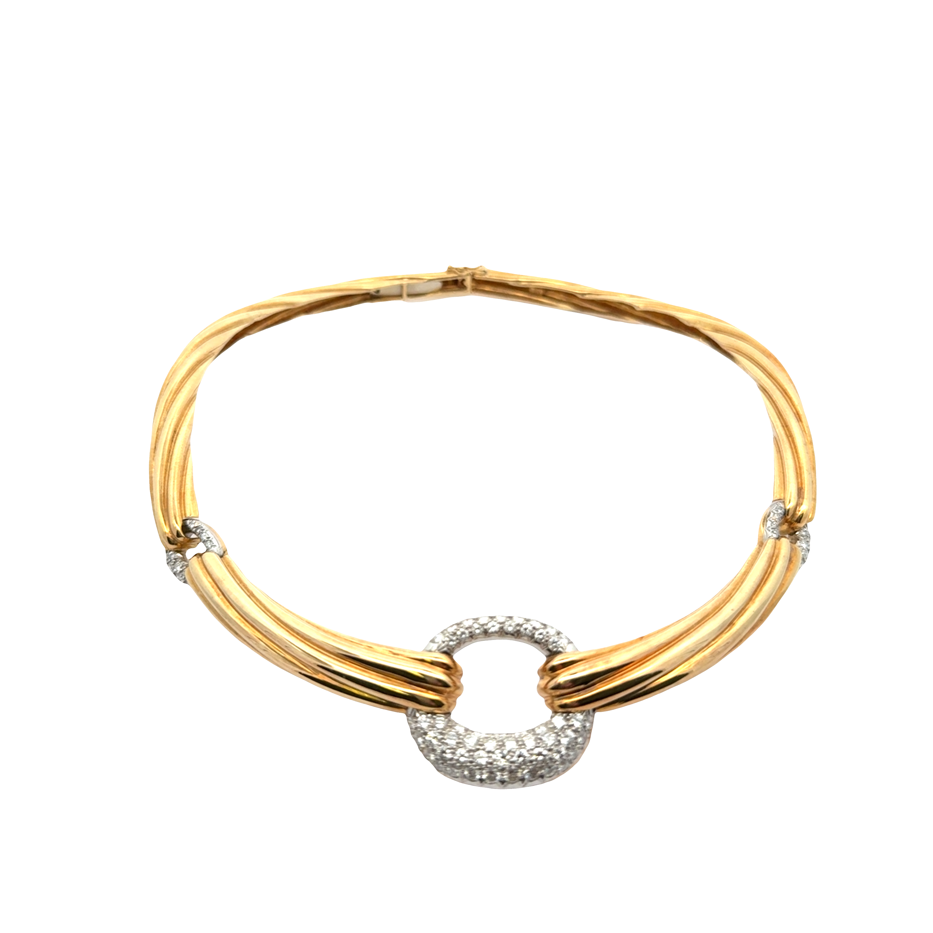 CARTIER 18 KARAT GOLD AND DIAMOND COLLAR NECKLACE