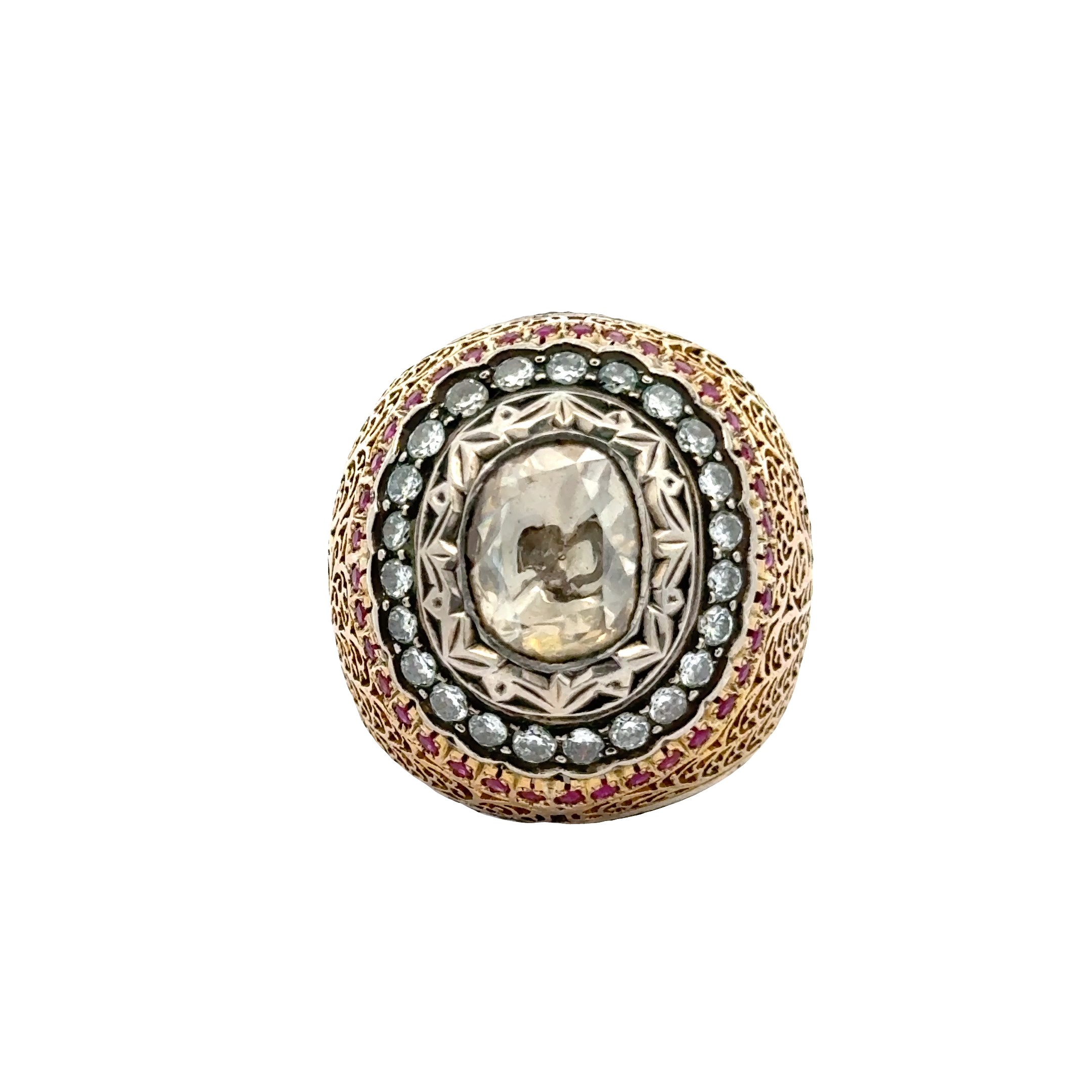 18K POLKI DIAMOND RING