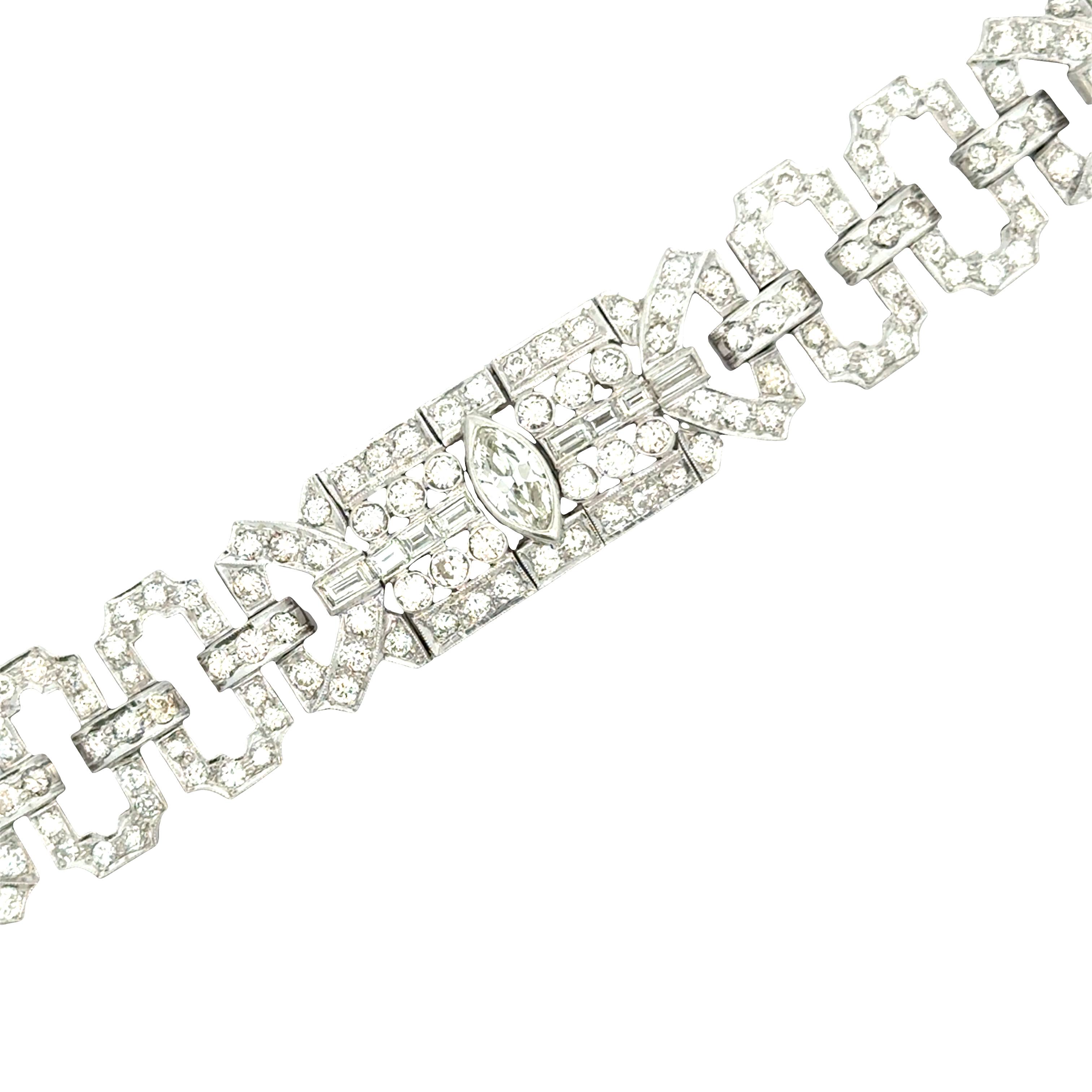 Art Deco Platinum and Diamond Bracelet