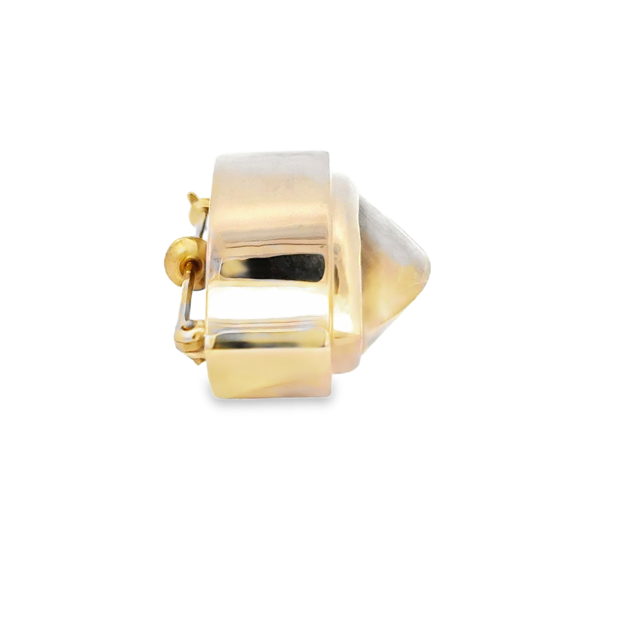 ESTATE 14 KARAT YELLOW GOLD RUTILATED QUARTZ BROOCH