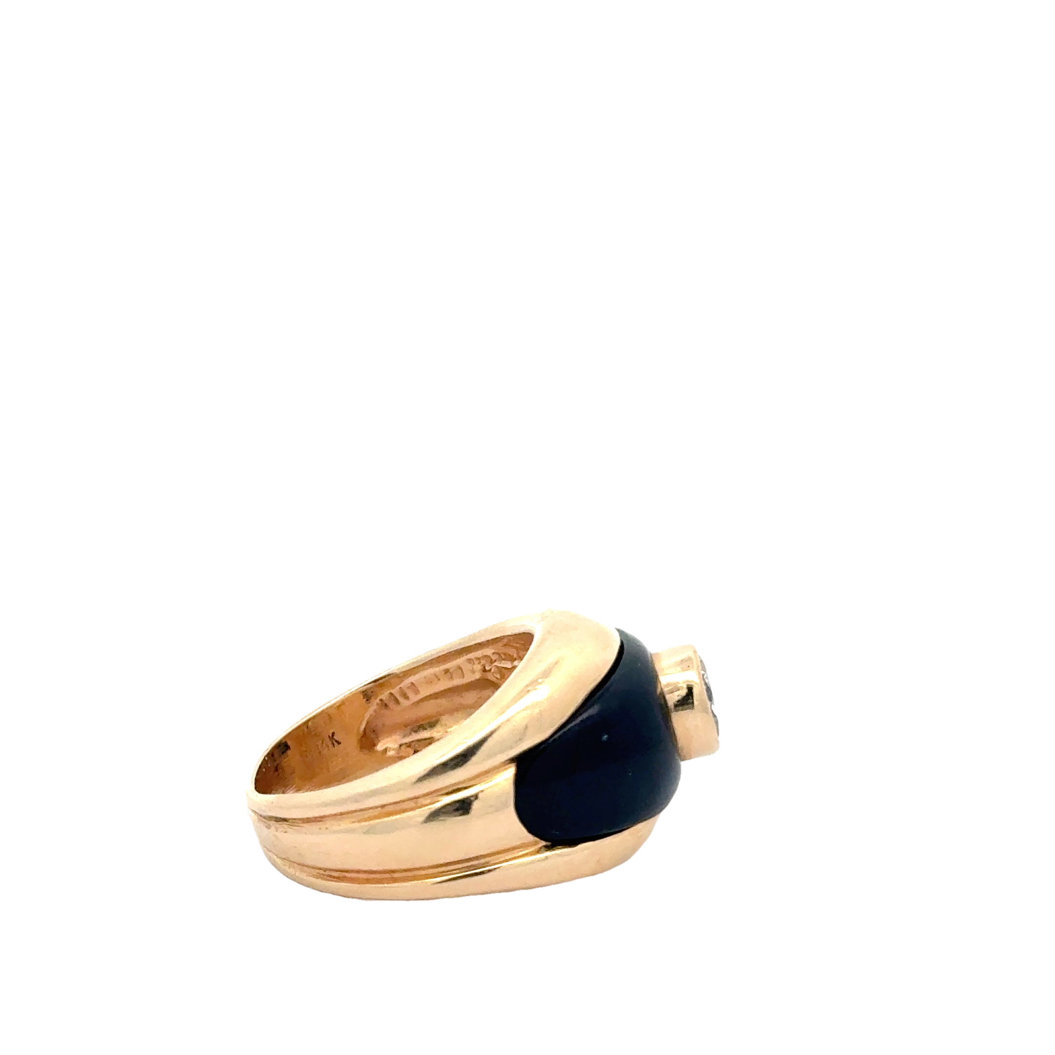 Elegant Black and Gold Ring