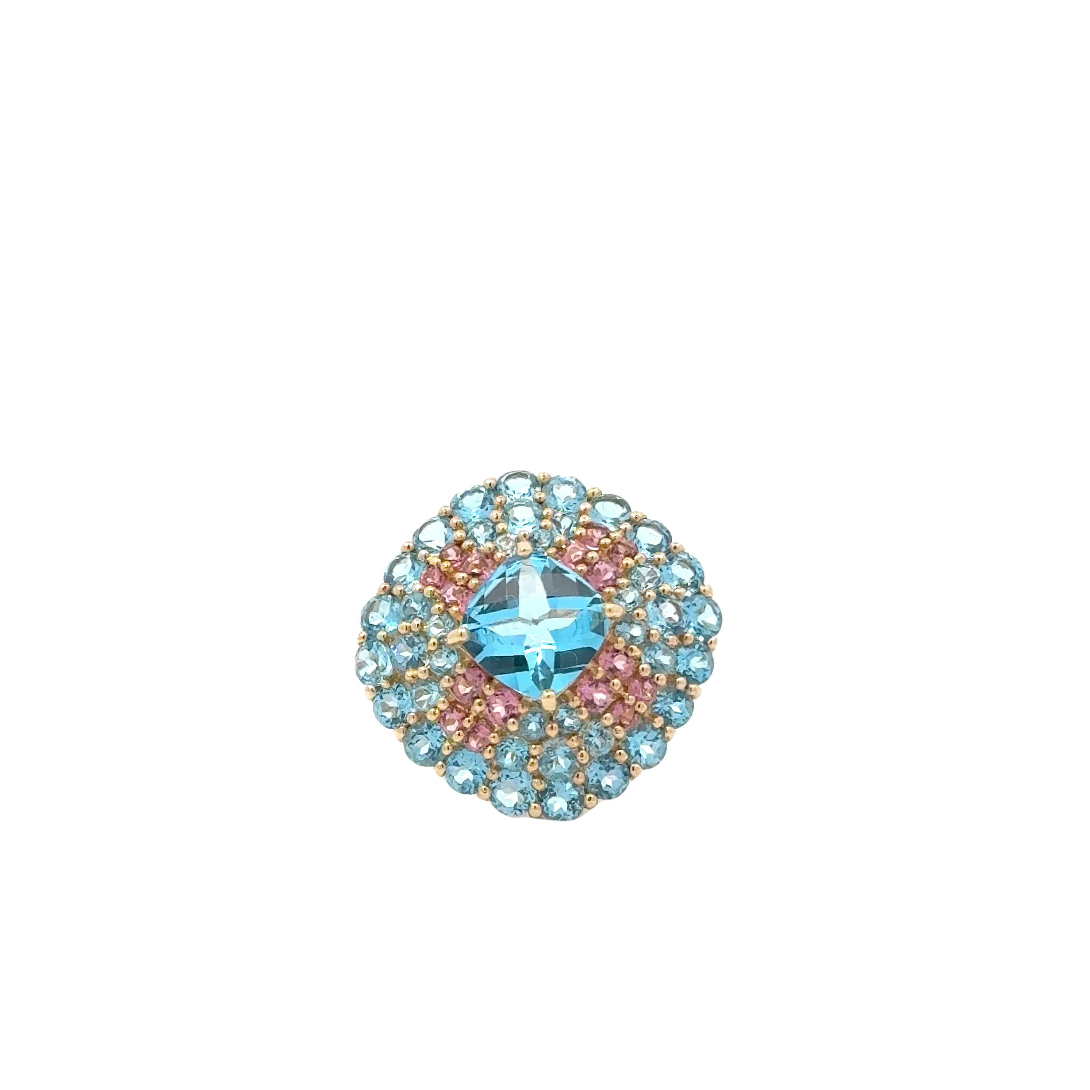 ESTATE 14 KARAT TOPAZ COCKTAIL RING