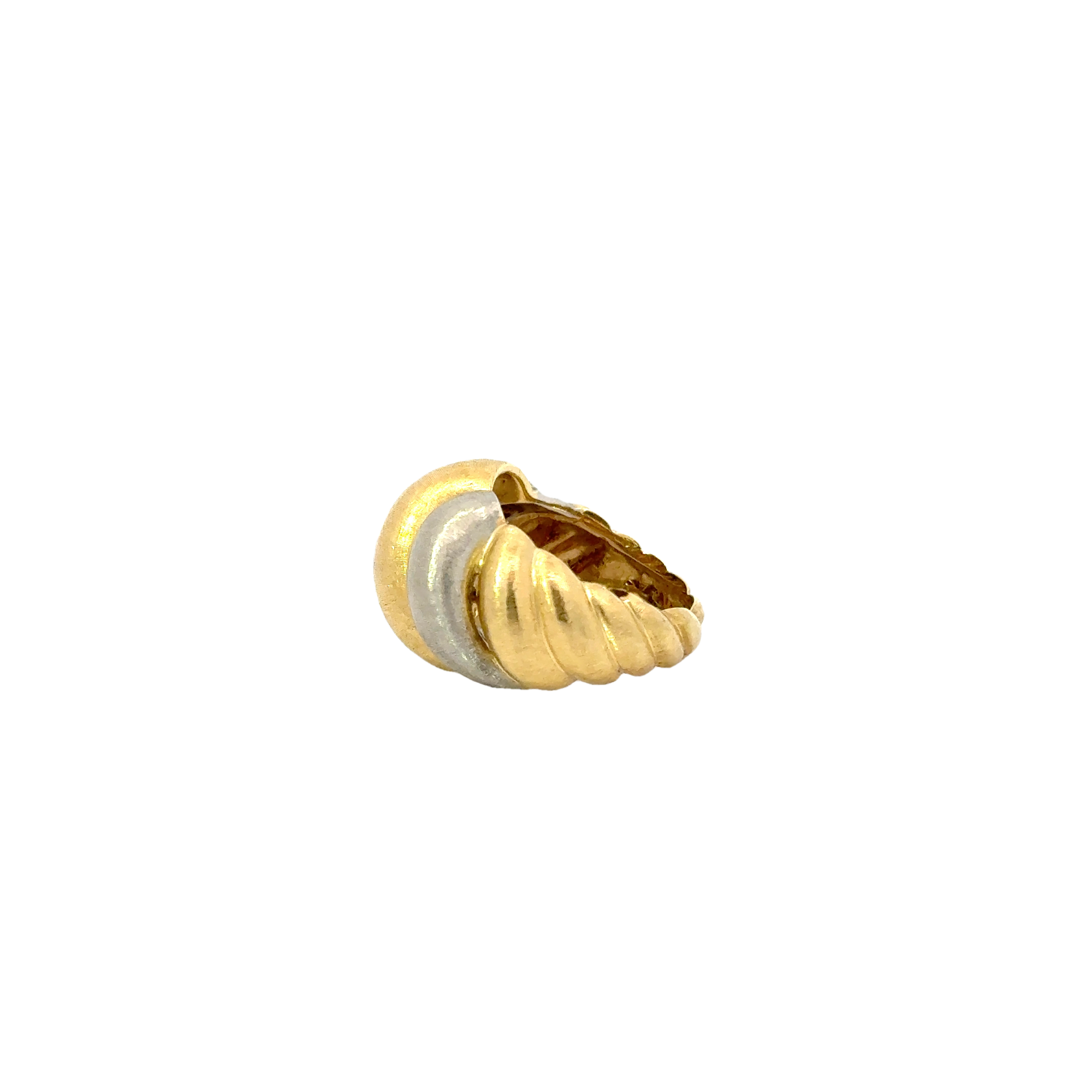 BUCCELLATI "SAN MARCO" 18 KARAT TWO TONED RING
