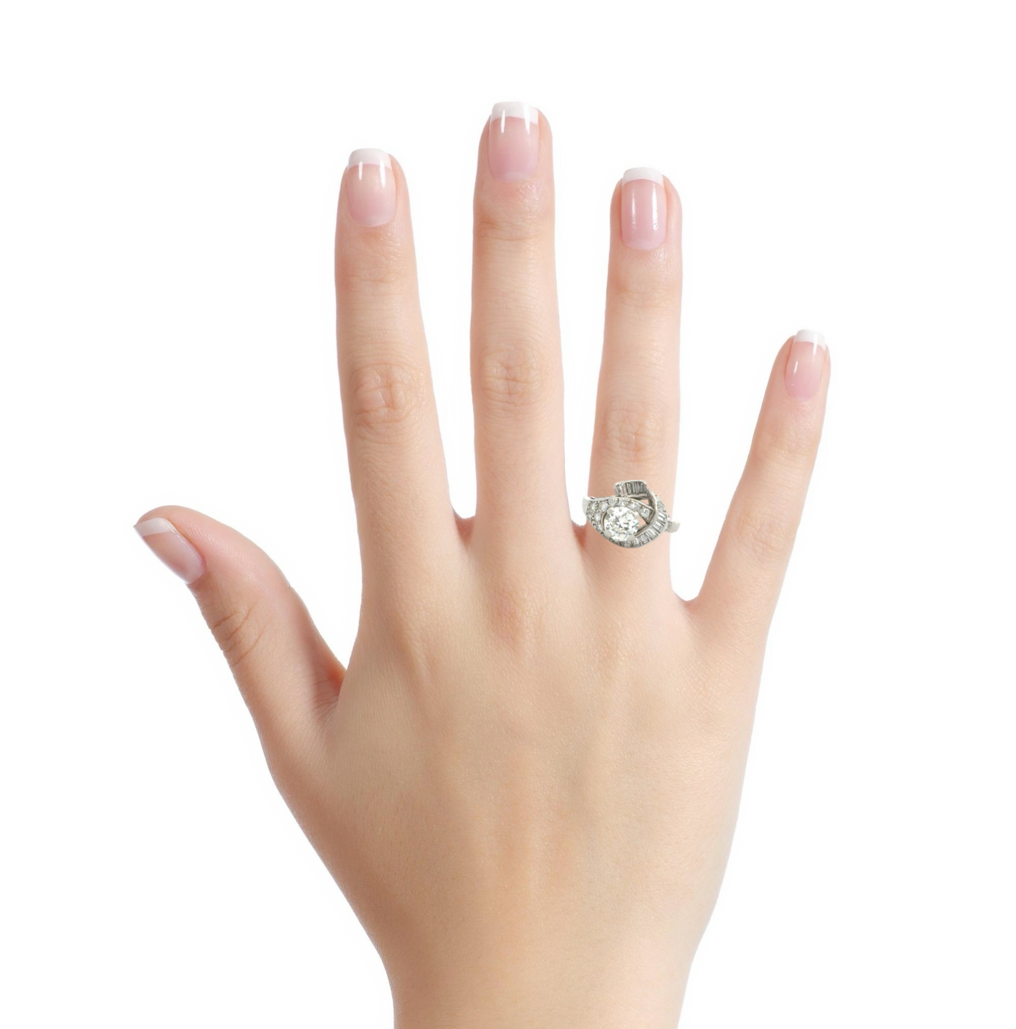 1.23 CARAT OLD EUROPEAN DIAMOND RING