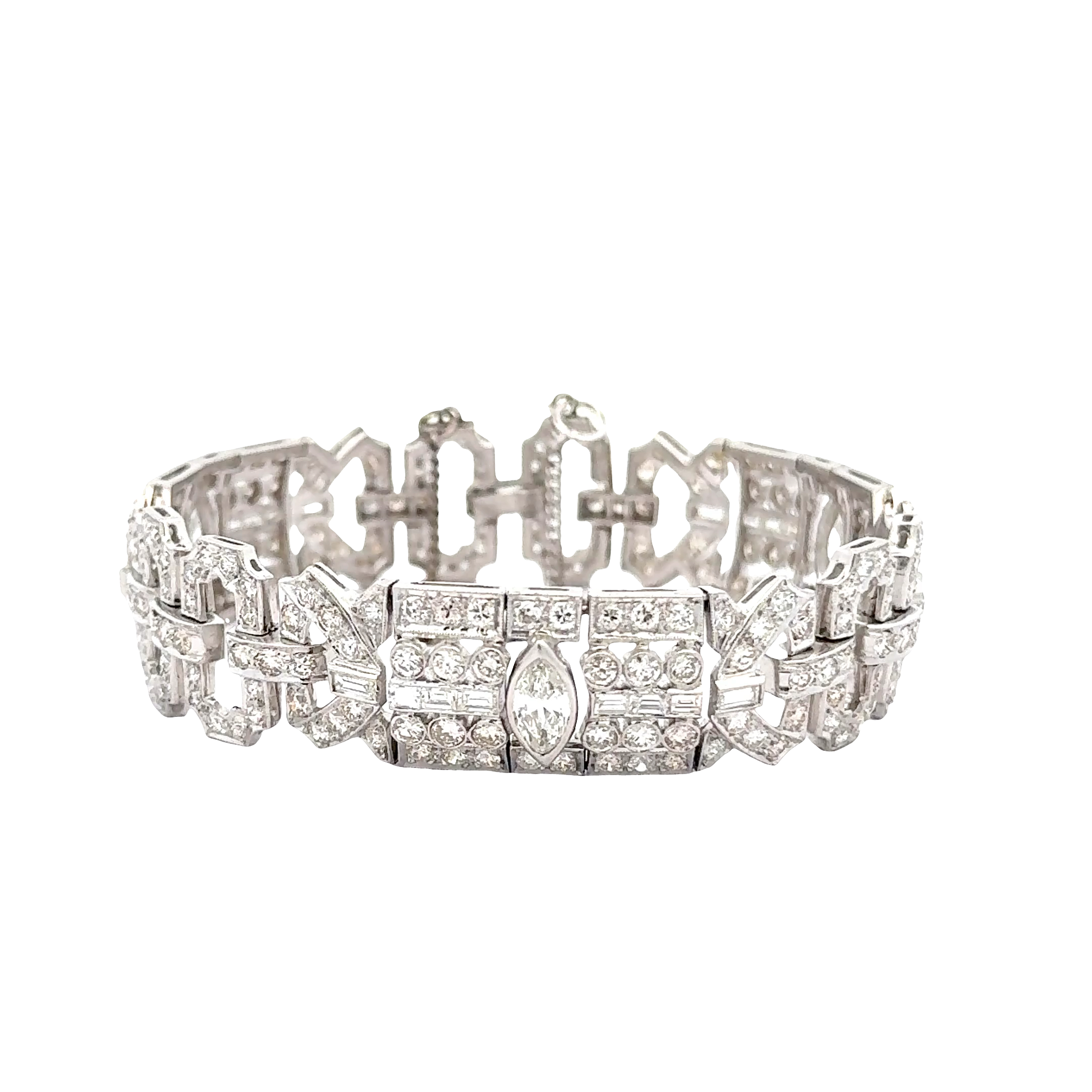 Art Deco Platinum and Diamond Bracelet