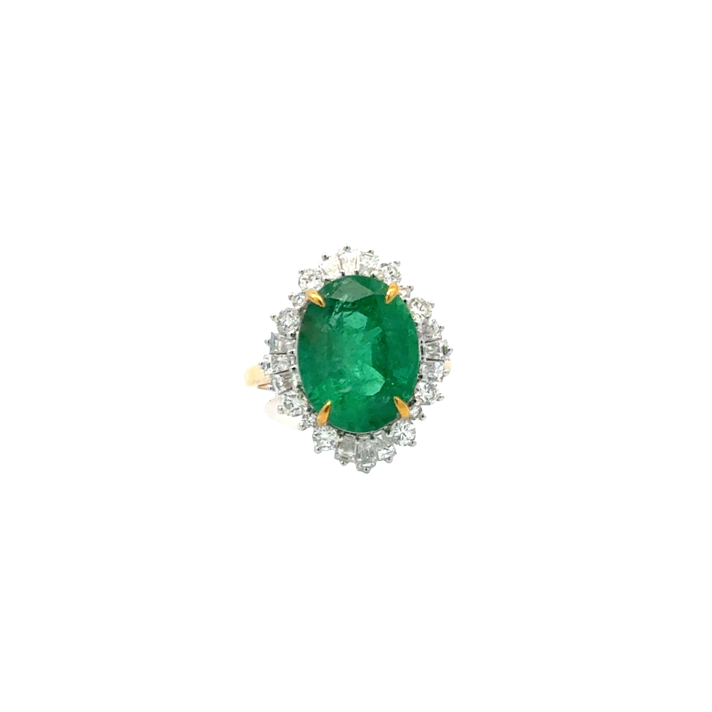 EMERALD OVAL COCKTAIL RING