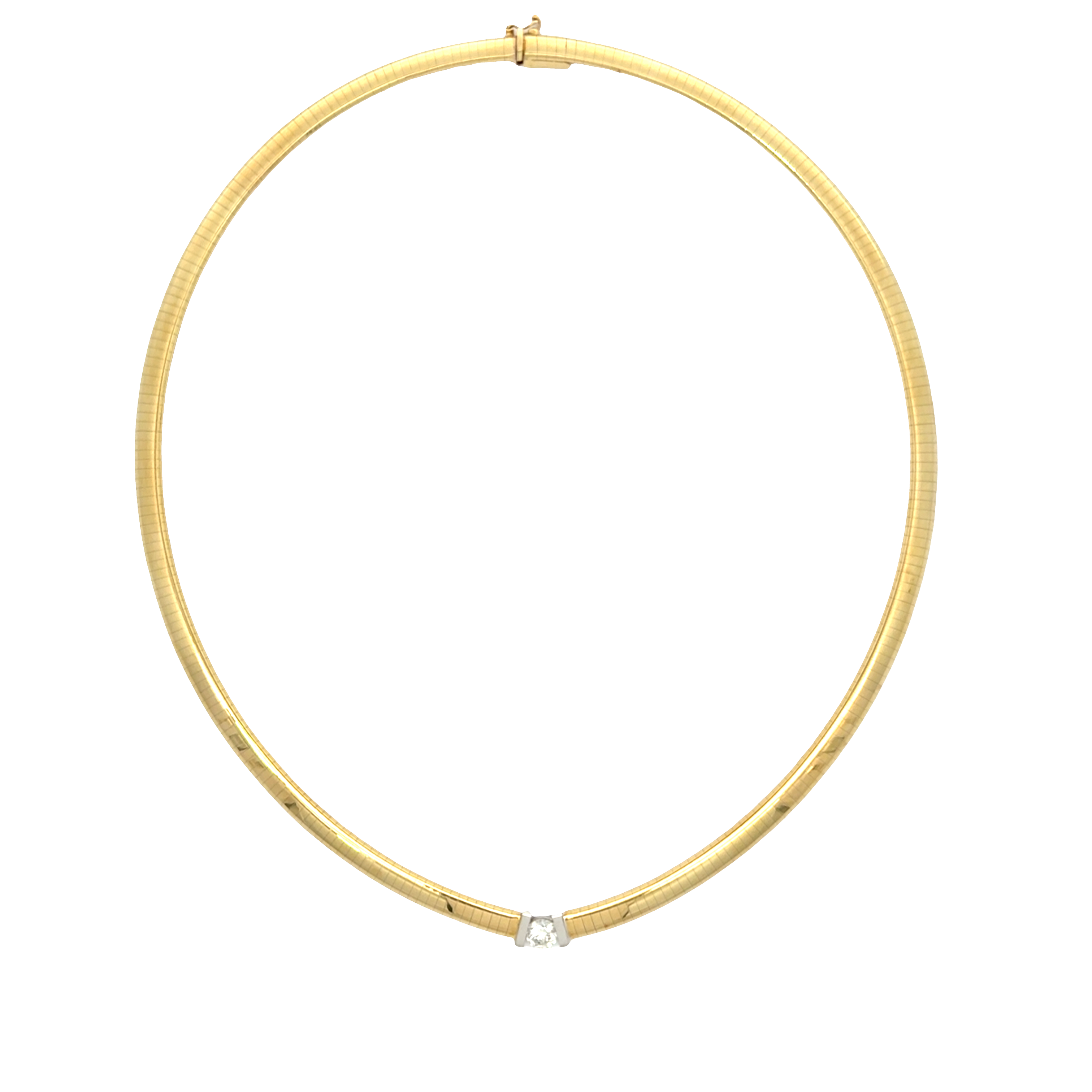 14 KARAT BI-COLOR DIAMOND NECKLACE